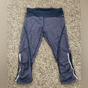 lululemon athletica Purple and Black Leggings